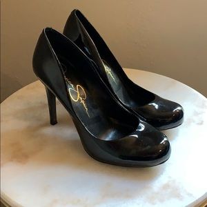 Jessica Simpson Black Patent Leather Heels